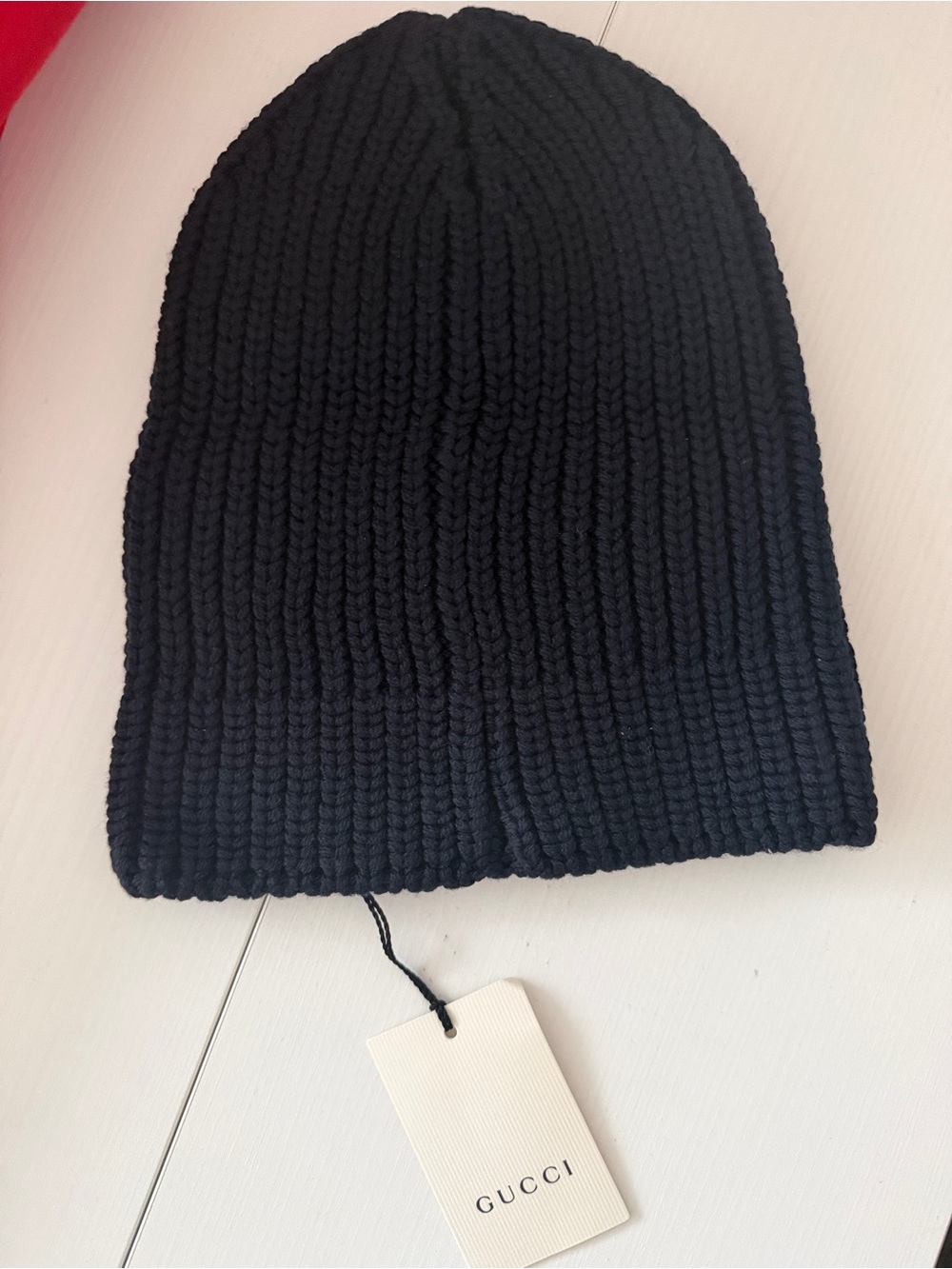 Gucci Black Knit Beanie with Embroidered Tiger - Picture 6 of 11